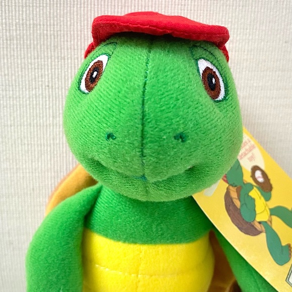 VINTAGE EDEN FRANKLIN THE TURTLE PLAYS BASEBALL PLUSH STUFFED TOY 8.5” NWT - Picture 5 of 16